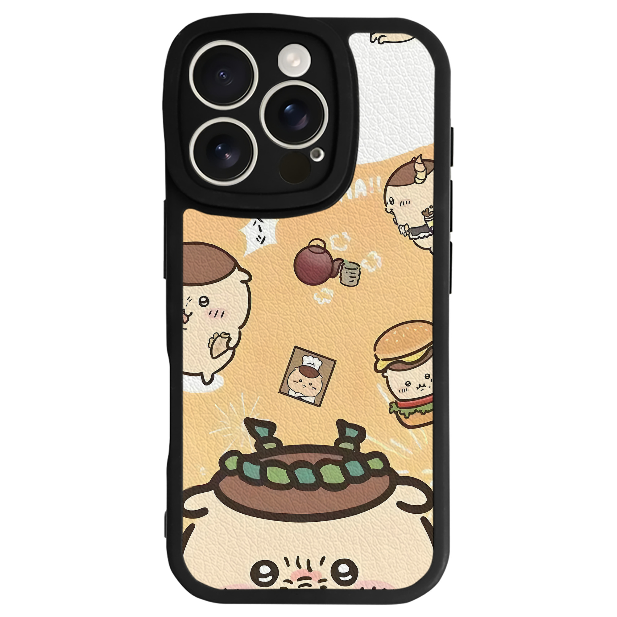 （画像用） ちいかわ Chii-kawa 【iPhone 16シリーズ対応】シリコンスマホケース（レザー調） 材質：シリコン